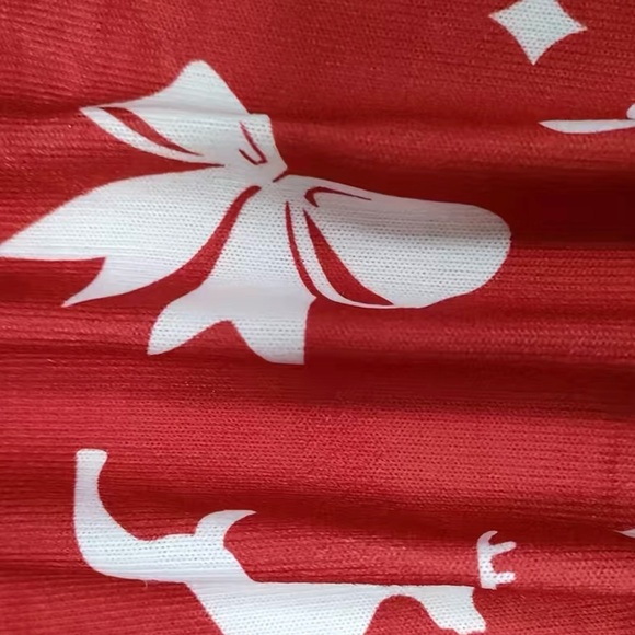 Plus Size Christmas, Women's Graphic Print Long Sleeve Open Front Cardigan - Picture 3 of 3